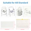 Commode Liners with Absorbent Pads (100)