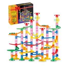 E-SMARTER Marble Run 133p, Marble Rush with Exquisite Packaging, Construction Building Blocks Toys, Educational Building Block Toy for 3+ Boys, Girls, Marble Run for 3+ Year Olds Kids