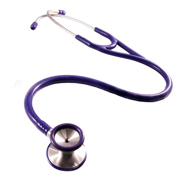ASA TECHMED Professional Cardiology Stethoscope Black, Blue, Purple, Stainless Steel (Purple)