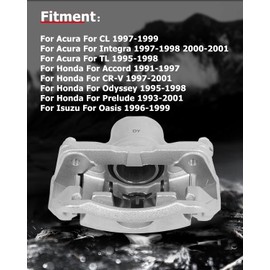 CCIYU 19B1461 Front Left Disc Brake Caliper Assembly With Bracket Fits For Acura For CL 1997-1999,For Acura For Integra 1997-1998 2000-2001,For Acura For TL 1995-1998,For Honda For Accord 1991-1997