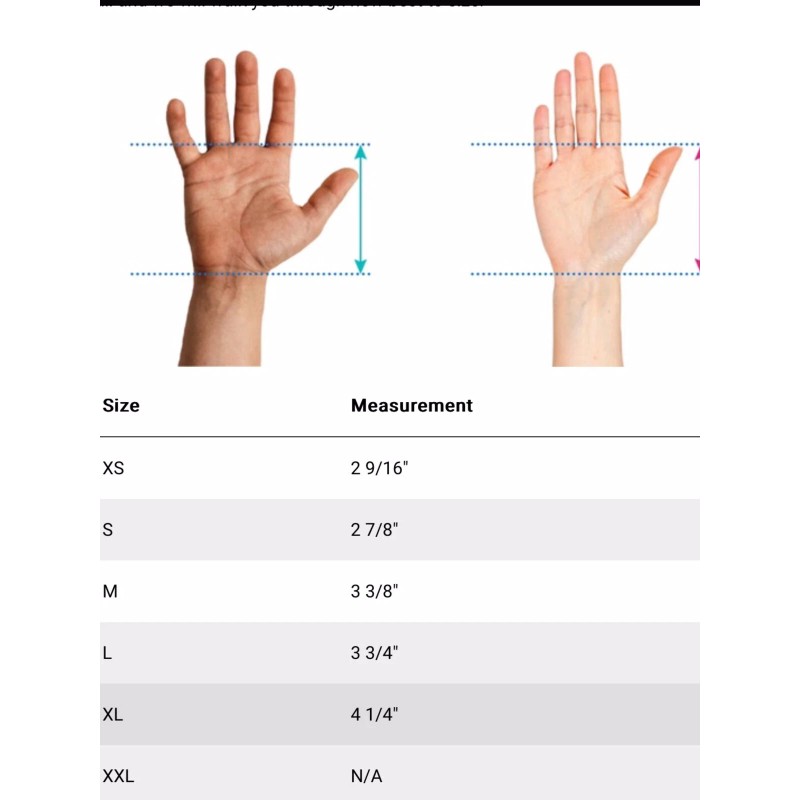 US GLOVE BEGINNER GYMNASTICS HOOK & LOOP HAND GRIPS, X-LARGE,