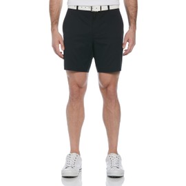 PGA TOUR Men's 7" Golf Shorts with Active Waistband, Caviar