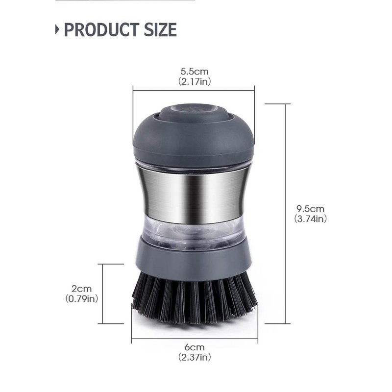 Soap Dispensing Dish Brush, Cleaning Brush Household round brush Kitchen