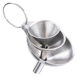 Funnel, 3pcs Small Funnels for Filling Bottles, Kitchen Funnels for Filling Bottles, Food Grade Metal Funnels for Kitchen Use, Stainless Steel Funnel for Essential Oil Spices Liquid