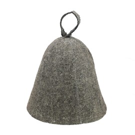 GMMH Saunahut Saunamütze aus Wollfilz - (1002 Grau) Filz Saunakappe für Damen und Herren, Filzkappe Mütze Filzhut Hut Kappe für Sauna