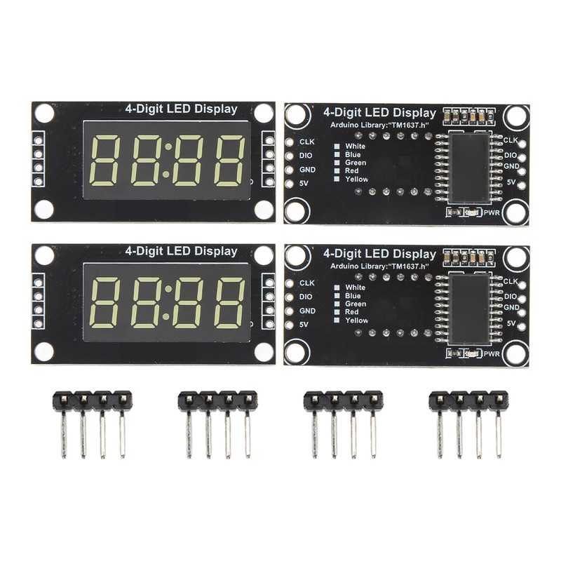 4 Sets Digital Tube Display Module LED 4 Digit 7