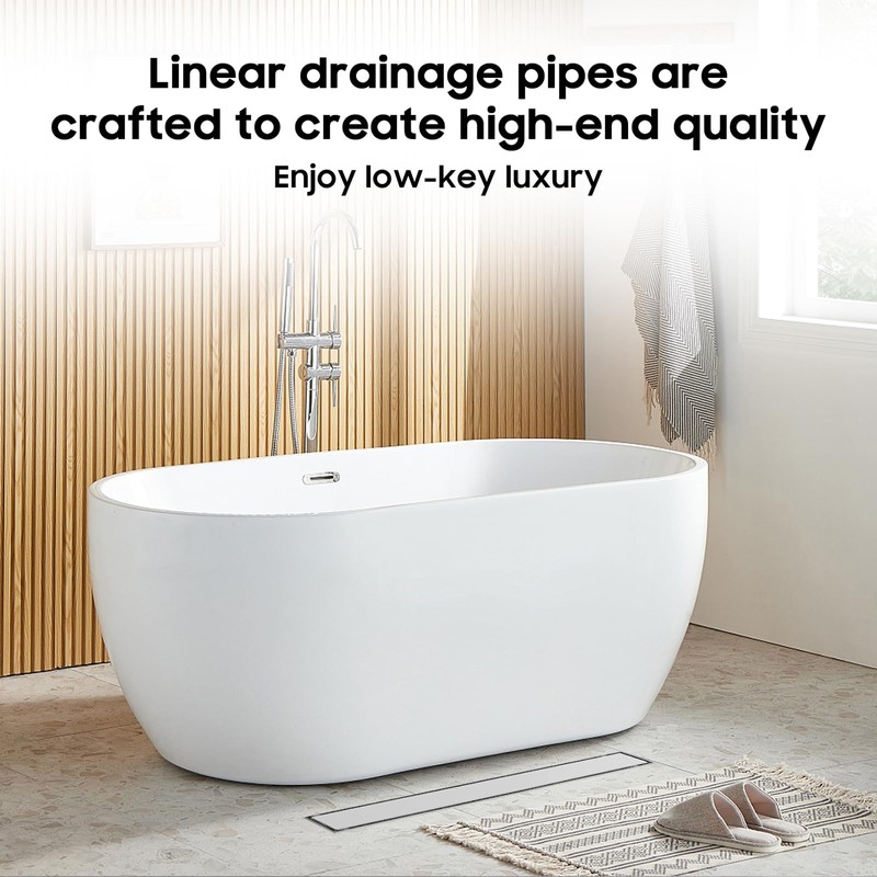 DLONE Linear Shower Drain | 48" AISI 304 Stainless Steel