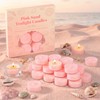 16Pcs Pink Sand Scented Tealight Candles | Soy Wax |