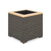 homestyles Boca Raton Outdoor Planter, Grey/Brown