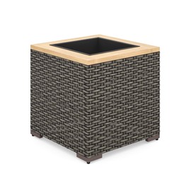 homestyles Boca Raton Outdoor Planter, Grey/Brown