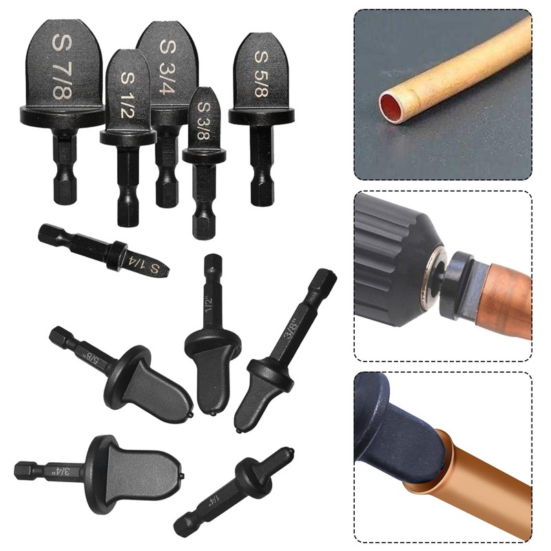 Copper Swaging Tool HVAC Drill, 11 Pcs HVAC Pipe Expander