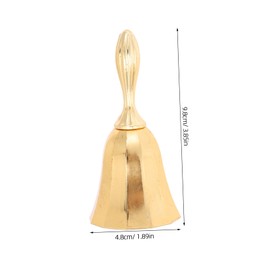 Gadpiparty Metal Hand Bell for Restaurant and Bar Classic Desktop Service Bell with Comfortable Grip Decorative and Sturdy Design for Signaling Customers and Training Pets