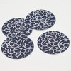 Endoshoji PKCR701 Commercial Paper Coasters, Arabesque, 100 Piece Set, Navy Blue,