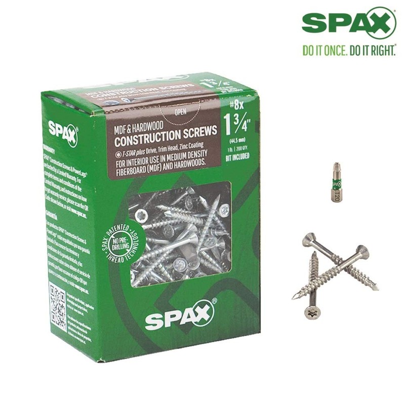 SPAX 4351010400454 Tornillos MDF