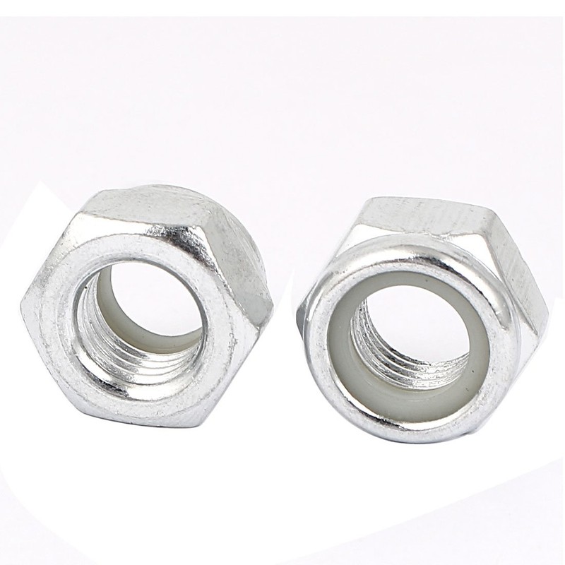 sourcing map Hex Lock Nuts - M12 x 1.5mm Carbon