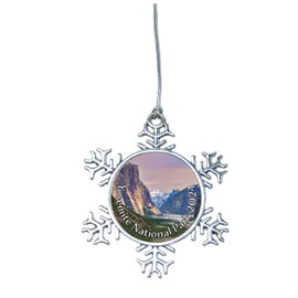 Yosemite National Park Christmas Ornament Choose Snowman Snowflake or Bulb (Snowflake)