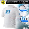 BODY GLOVE FITTED RASHGUARD JR SS WHIT 12