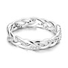 NARMO 925 Sterling Silver Ring for Women Twisted Infinity Knot