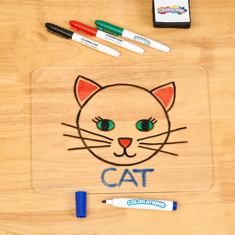 Colorations Acrylic Lap Boards- Set of 6