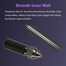 Byttlerom 5 PCS 0.4mm Hardened Steel Nozzle Extruder Hot End Nozzle Kit for K1, K1 Max, Ender3 V3 KE, -10 SE 3D Printers