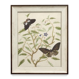 razliubit Vintage Butterfly Framed Wall Art Prints, Replaceable Leaves Wall Decors for Room Aesthtic, Small Framed Artwork Oil Painting for Bedroom Bathroom Kitchen Office Decor(10"x12")