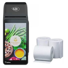 Replacement Receipt Paper for Verifone T650C Payment Terminal, 20 Rolls