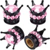 4-Piece Crown Rhinestone Tire Valve Stem Caps