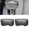 SUNBREATH Universal Car Seat Belt Buckle Cover Carbon Fiber Leather