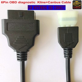 OTKEFDI OBD 6 Pin Cable RC Motorbike Kline and CAN-Bus OBD2 Adapter