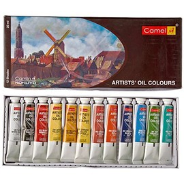 Camel Artist's Oil Color Box - 20Ml Tubes, 12 Shades