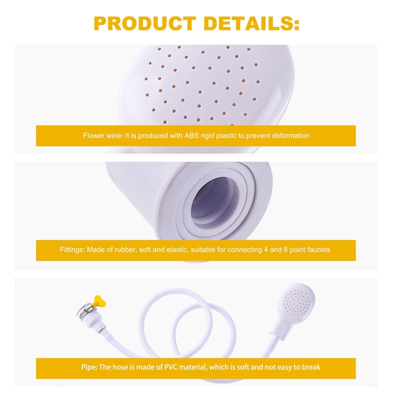 Pet Portable Shower Attachment for Bath Taps - Single Tap