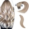 SURNEL Tape in Hair Extensions Color 18 Ash Blonde Highlighted