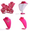 3pcs/Pack Deep Pink 9" Velvet Necklace Holder Display Stands Mannequin