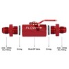 X AUTOHAUX AN6 6AN Aluminum Alloy Inline Fuel Shut Cut