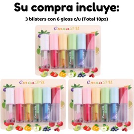 Paquete 30Pz de Bálsamos Labiales y Lip Gloss Hidratantes Diseños Sorpresa, Set Surtido Reparador para Labios Resecos, Brillo Suave y Portátil, Ideal para Regalo o Recuerdos, Uni