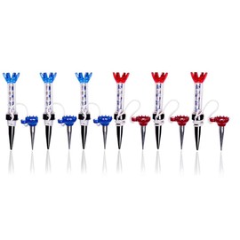 TSUCIA Golf Tees 6 Pcs Magnetic Tees Golf Long Tees Golf Holder Tee Brand Accessories Red Blue