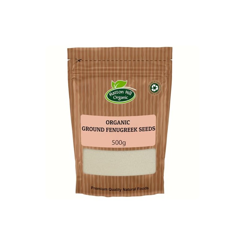 Organic Ground Fenugreek Seeds 500g by Hatton Hill Organic |