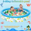 Inflatable Baby Swimming Pool Portable Round Kiddie Paddling Pool Little