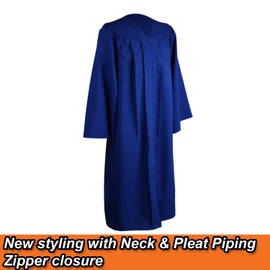 OSBO GradSeason Matte Graduation Gown Cap Tassel Set 2025 for High School and Bachelor, Royal, 57