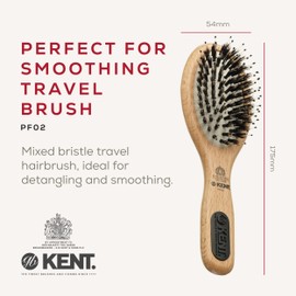 Kent Brushes PF02 Perfect for Smoothing Small Cushion Brush, Wood Handle, Nylon