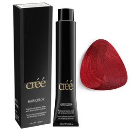 Cree Professional 7.66 - Intense Red Blond Permanent Hair Color - Long Lasting, Rich Vibrant - Gray Coverage 100ml - 3.4 fl.oz.