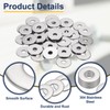 sourcing map M5 Flat Washer for Screw, 60Pcs Metal Washers