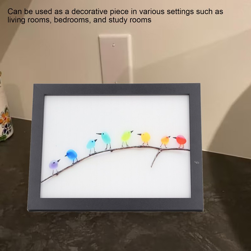 Sea Glass Rainbow Birds Wall Decor Seaglass Colourful Bird Art