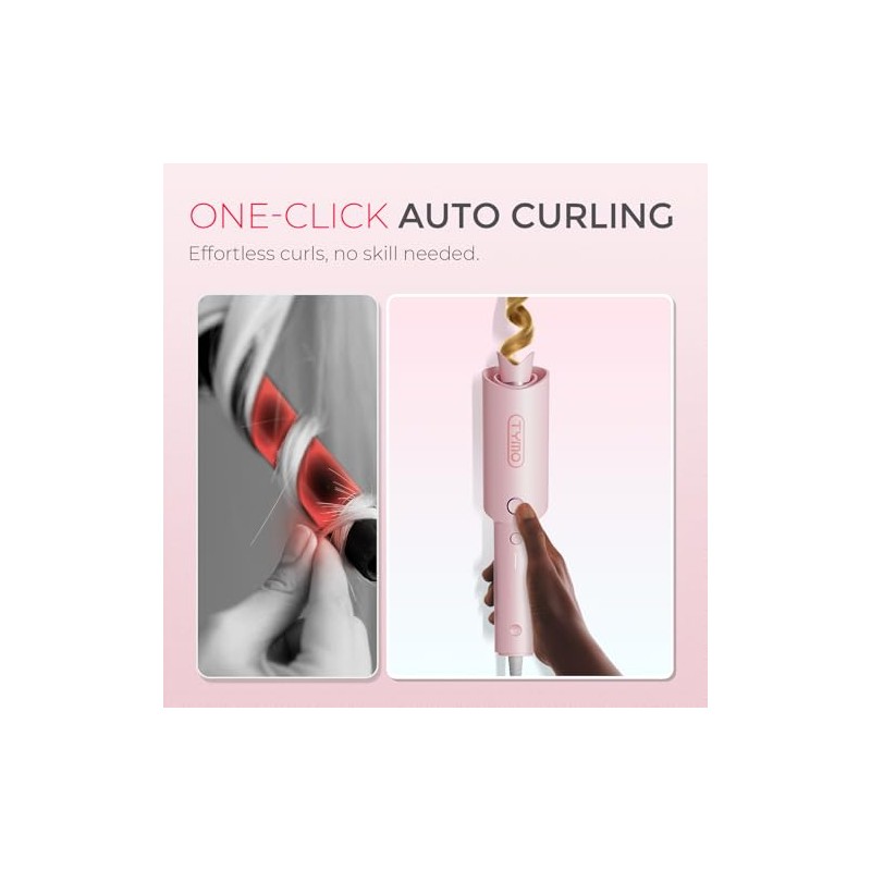 TYMO Automatic Rotating Curling Iron - TYMO CURLPRO Beach Waves