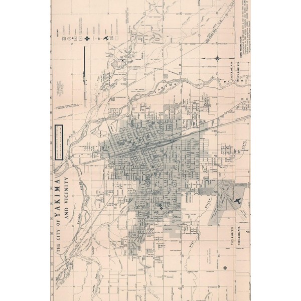 Yakima Map Journal: Vintage Map Notebook