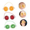 Baluue Elastic Band Eye Mask 3pcs Fruit Pattern Cold Eye