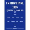 1995 FA Cup Final Everton Wall Art, Wembley Stadium Team