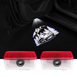 2 Pcs Car Door Logo Lights Car Projection LED Projector Door Shadow Light Welcome Light Laser Emblem Logo Lamps Kit Puddle Lights Compatible for GLE Accessories GLE 63/53/580/450/400/350/300