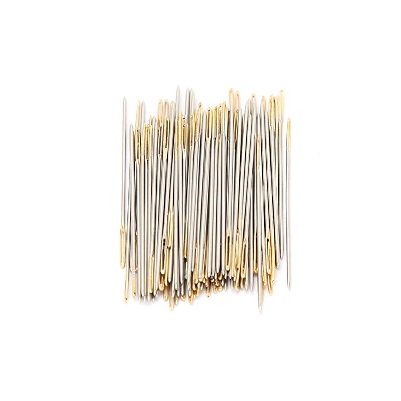 100 Piezas de Agujas de Punto de Cruz, Agujas de