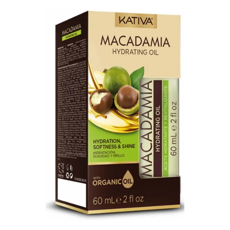Kativa Macadamia Aceite Tratamiento Cabello Seco 60 ML